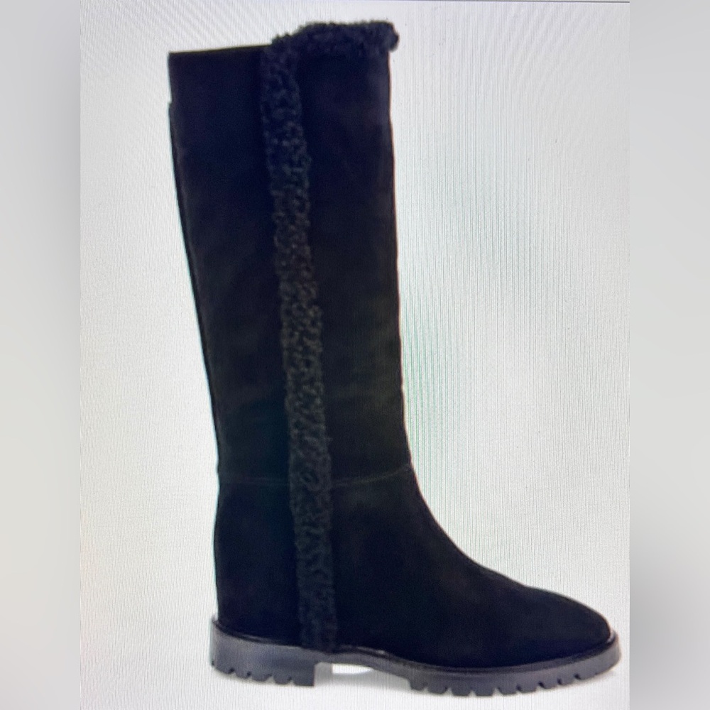 SOLD! N/A ~ NEW Aquatalia Cheyenne~ Knee-High SHEARLING LINED Boots ~Black, Sz 8